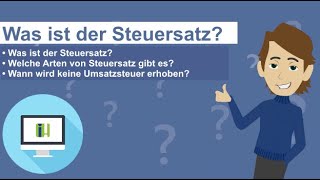 Der Steuersatz Was ist das einfach erklärt [upl. by Idid]