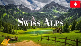 Swiss Alps 4K Ultra HD • Stunning Footage Swiss Alps Scenic Relaxation Film with Calming Music [upl. by Ingrid]