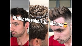 Haare färben  Strähnentechnik für Männer  Cenkinz HairLounge [upl. by Locke]