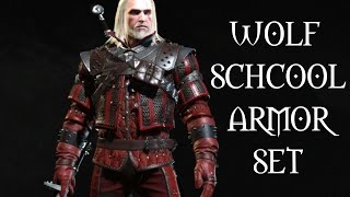 Mastercrafted Wolf School Gear Set Showcase  Looks  Fight Experience   The Witcher 3 [upl. by Kreiker4]