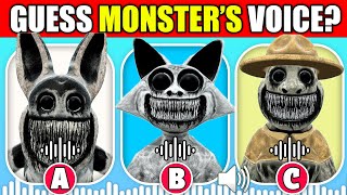 Guess the MONSTERS VOICE  Zoonomaly Horror Game  Smile Cat Zookeeper Angry Cat [upl. by Ahsenra]