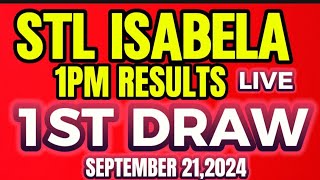 STL ISABELA 1PM RESULTS TODAY September 212024 [upl. by Avrit]