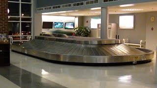 Baggage Claim Carousel at Lynchburg Regional Airport LYH [upl. by Haelhsa]