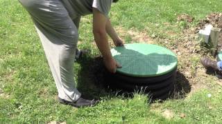 How to install a septic tank riser and new lid yourself  easily [upl. by Boy]