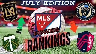 MLS POWER RANKINGS  JULY Edition New kings at the top  dramatic movement throughout [upl. by Proud]