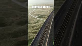 Ribblehead Viaduct by drone drone ribbleheadviaduct train shortsvideo travel railway [upl. by Ahsinod]