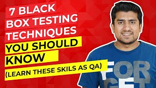 7 Black Box Testing Techniques That Every QA Should know  Explained with demo [upl. by Hackathorn]