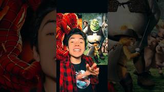 SPIDERMAN Y SHREK REGRESAN A CINES spiderman minecraft peliculas gamer shorts shrek [upl. by Aivil]