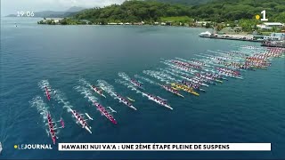 Hawaiki Nui vaa 2e étape  les Hawaiiennes dOutrigger devant Teva Ihilani se classe 3e [upl. by Thoer]