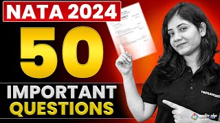 50 Important Questions for NATA 2024 Must Watch  NATA Exam Preparation Tips  CreativeEdge [upl. by Ahtreb]