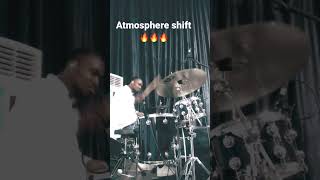 Crazy drummer play Atmosphere shift by philthompsonworldwide drummer gospel [upl. by Tacy532]