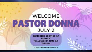 Welcome Pastor Donna Voteau [upl. by Ahsiekram963]