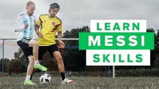 LEARN FIVE MESSI FOOTBALL SKILLS part 2  How to play like Lionel Messi [upl. by Nicole]