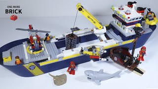 LEGO City Oceans Ocean Exploration Ship 60266  Lego Speed build [upl. by Newkirk190]