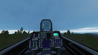 Flying through a mountain range  F22 DCS [upl. by Domenech]