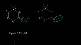 Alkane and cycloalkane nomenclature II  Organic chemistry  Khan Academy [upl. by Grados]