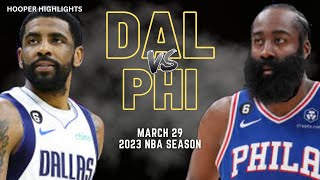 Dallas Mavericks vs Philadelphia 76ers Full Game Highlights  Mar 29  2023 NBA Season [upl. by Aidnic]