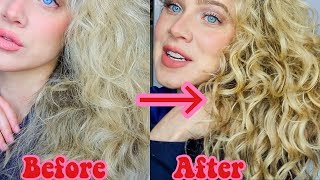 HOW TO REFRESH YOUR CURLS CHEAP  2ND amp 3RD DAY HAIR [upl. by Publias167]