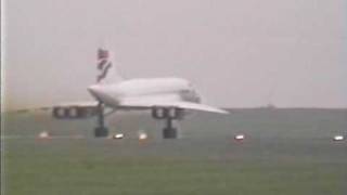 Concorde 14 take off at LeedsBradford Airport [upl. by Ainahs]