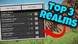 BEST 3 FREE MINECRAFT REALMS 120 2023 CONSOLE PC BEDROCK CODE IN VIDEO [upl. by Porche]