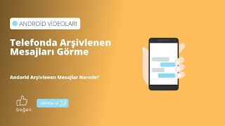 Telefonda Arşivlenen Mesajları GörmeAndorid Arşivlenen Mesajlar Nerede [upl. by Ajiam]