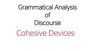 Cohesive Devices Grammatical Analysis of Discourse in UrduHindi Discourse Studies [upl. by Timothea]