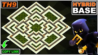 New BEST TH9 Base 2023 with COPY LINK  Clash of Clans [upl. by Innoc709]