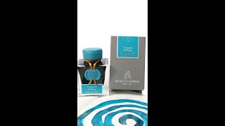 Get Splashed with the NEW J Herbin 1670 Turquoise de Perse Ink [upl. by Lilias]