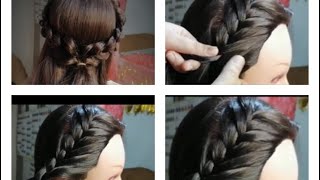 How to do French hairstyle at home step by step hair tutorial  easy hair tutorial [upl. by Neona]