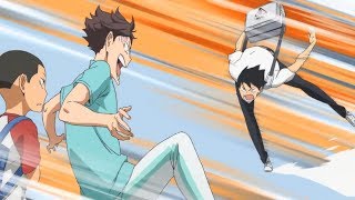 Kageyama asks Oikawa for help Haikyuu Funny Moment [upl. by Rotciv25]