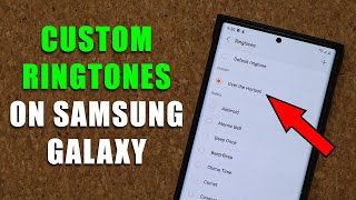 How to Set ANY Song as Custom Ringtone on your Samsung Galaxy Smartphone [upl. by Wetzell]