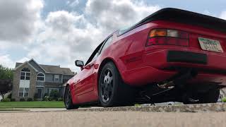 Porsche 944 Turbo with 3in turbo back exhaust Cold start up [upl. by Dallas]