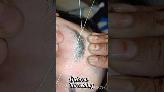 Eyebrow threading tutorial Eyebrow threading  Right eyebrow threading shorts viralvideo [upl. by Puna635]