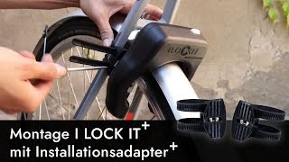 I LOCK IT Montage mit Installationsadapter  Bei Fahrradrahmen ohne Schraubenaufnahmen [upl. by Leonie]