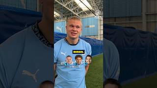 ERLING HAALAND LEARNS GENZ SLANG 😭 shorts football [upl. by Araek]