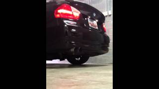 BMW 328i straight pipe secondary cat resonator muffler delete custom straight pipes [upl. by Nyrac]