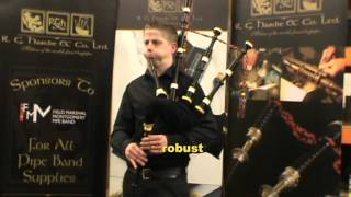 Listen to RG Hardies RGHP01 Plastic Acetal Bagpipes [upl. by Elexa337]