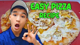 Easy pizza recipe  homemade pizza recipe without oven [upl. by Rodgers]