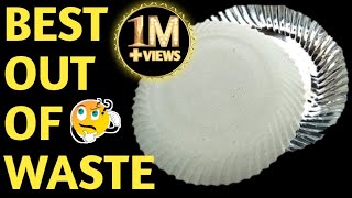 Best out of waste paper plates crafts  Easy paper plate crafts  disposable plate Crafts [upl. by Ddat]