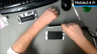 Comment réparer lécran cassé dun iPhone 5  Vidéo [upl. by Frodina]