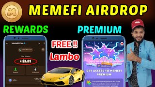 Memefi Airdrop 02 Transaction Compulsory  Memefi Lambo reward gift  Memefi listing date and value [upl. by Boulanger]