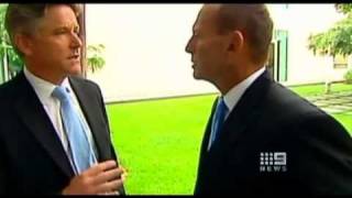 Tony Abbotts bizzarre 28 second silence following quotShit Happensquot comment [upl. by Tichonn295]