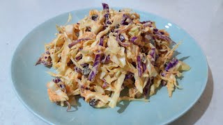 Simple and satisfying cabbage and raisin salad  The fastest salad [upl. by Shute]