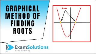 Graphical method of finding roots  ExamSolutions [upl. by Pacian]