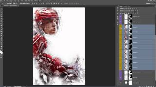 ModernArt Photoshop Effect Tutorial  Automatically convert your photos into digital art [upl. by Airahs]