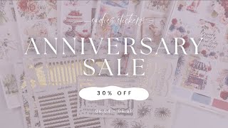 7 YEAR ANNIVERSARY SALE • 0604 • 30 OFF • Buy a Planner Get a Kit FREE • New PR Freebies • 6 Kits [upl. by Ettesoj346]