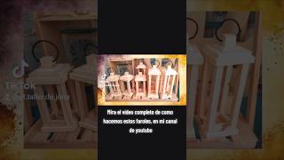 Como hacer Faroles\ Fanales de madera reciclado parati aprender carpentry decoracion diy [upl. by Darcy]