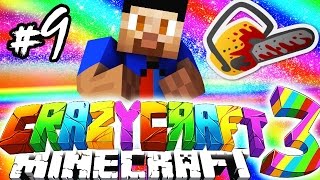 Minecraft Mods CRAZY CRAFT 9 CHAINSAW with Vikkstar [upl. by Nelluc518]