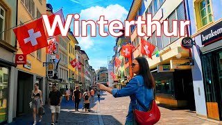 Winterthur Switzerland🇨🇭4K Walk through the old town of Winterthur4K Walking Winterthur [upl. by Dnomse]