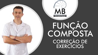 Exercícios Resolvidos  Função Composta  Matemática Ensino Médio [upl. by Dafodil]